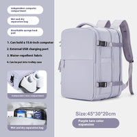 Backpack Women's Large Capacity Travel Men's Business Trip Can Be Expanded