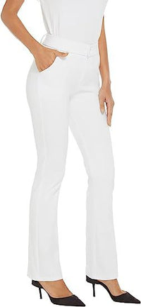 High-waisted Slim-fit Suit Pants For Women