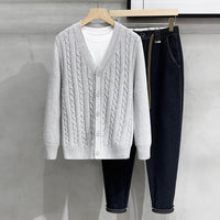 Men's Knitted Autumn And Winter Sweater Casual Jacket