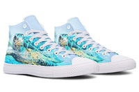 Fashion Print Couple High-Top Canvas Shoes