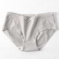 Lace Thread Cotton Pure Cotton Mid-waist Briefs