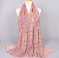 Spring And Summer Women's Bag Scarf Thin Breathable Solid Color Crumpled Panel Pressing Polyester Scarf