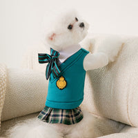 Pet Dog College Style Uniform Bow Tie Set