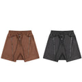 Zipper Design Sense Harem Shorts Loose Men