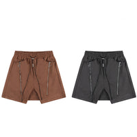 Zipper Design Sense Harem Shorts Loose Men
