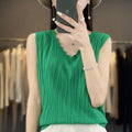 Women's V-neck Ice Silk Camisole Sleeveless Top