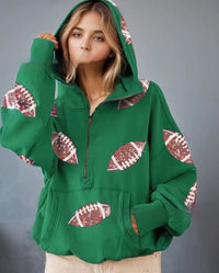 Sweater Women's Clothing Zipper Drawstring Long Sleeve