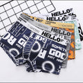 Printed Boxers Men's Underwear National Fashion Boxers Mid-waist