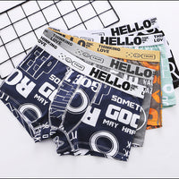 Printed Boxers Men's Underwear National Fashion Boxers Mid-waist