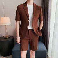 Summer Thin Suit Men's Fashion Leisure Suit