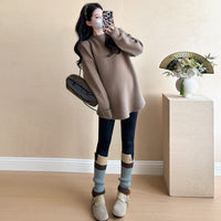 Stylish Casual Loose-fitting Mid-length Sweater