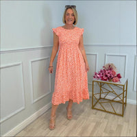 Women's Elegant Floral Print Dress