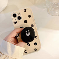 Creamy Alphabet  Silicone Phone Case