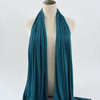 Solid Color Rayon Jersey Women's Scarf Mercerized Cotton Modal Kerchief