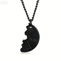 European And American-style Fitness Dumbbell Plate And Barbell Necklace For Men