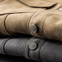 Fashion Leather Jacket Men's Casual Top