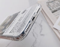 Transparent shatter-resistant mobile phone case