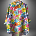 Round-neck Casual Plus-size Womens Summer Short-sleeve Top
