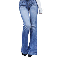 Patch Pocket Sexy Skinny Wide-leg Flared Trousers