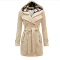 Double-breasted mid-length coat