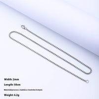 Stainless Steel Square Pearl Chain