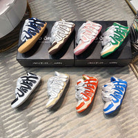 Round Colorblock Casual Sneakers Bread Shoes