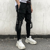 Conical elastic harem pants
