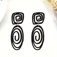 European And American Geometric Earrings