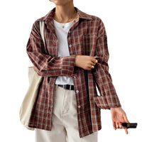 Casual Vacation Style Long Sleeve Coat Women's Shirt
