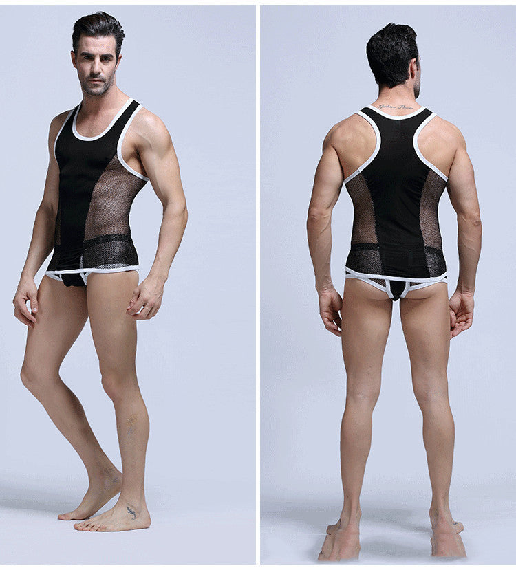 Men's Vest Mesh Ultra-thin Sports And Leisure Fitness Base