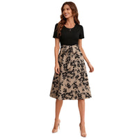 Thin And Simple Temperament Paired With A Heavy-duty Woven Dress