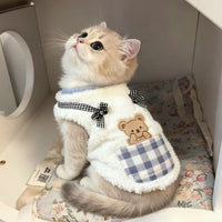 Cat Clothes Autumn And Winter Style Anti-shedding Warm Fleece Clothing