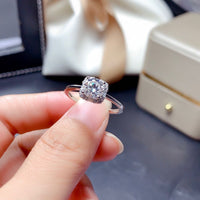 Female Simplicity Genuine Moissanite Earrings For Women