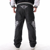 Plus Fat Plus Size Hip-hop Jeans Men's Trend
