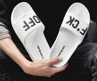 Couple Slippers Cool Breathable Non-slip Soft Home Bathroom Sandals  Toe