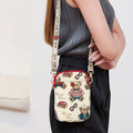 Embroidered Fashionable Phone Bag Womens Crossbodyc