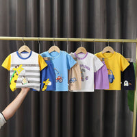 Children's Short-sleeved Shorts Suit T-shirt Cotton Class A Two-piece Set