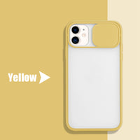 Frosted frame lens phone case