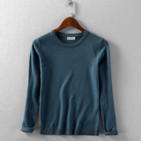 Casual Round Neck Pullover Sweater Slim Fit