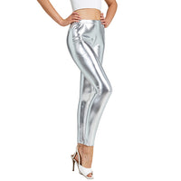 Women's Bronzing Imitation Leather Pants Reflective At Night
