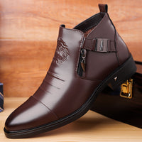 Trendy Retro Wide-fit Ankle Boots With Side Chains