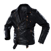 Large Size Men's Suit Parker Leather Jacket