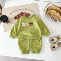 Cute Bear Letters Long Sleeve For Boys And Girls