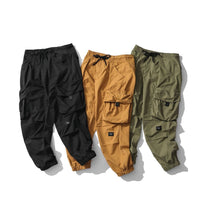 Multi-pocket drawstring overalls
