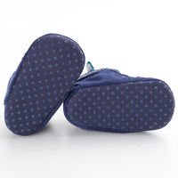 Puseky New Baby Boy Girls Shoes Cute Cartoon Bear Fox First Walkers Canvas Sneaker Anti-slip Soft Sole Toddler Shoes Footwear