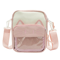 Cartoon Cat Embroidered Casual Shoulder Bag