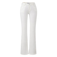 Slim-fit Washed Denim Jeans With Built-in Hip-padding To Elongate The Legs