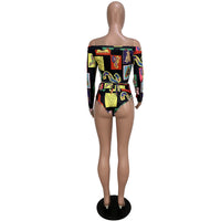 Printed swimsuit cover