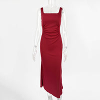 Summer New Arrival Waist-Cinching Bodycon Maxi Dress Sexy Slim-Fit