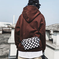 Checkerboard belt bag